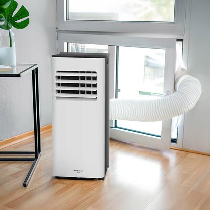 Mobile Klimaanlage 9000 BTU mit Abluftschlauch | 3-in-1 Mobiles Klimagerät | Leiser Betrieb | Digitaldisplay, App und Fernbedienung | Fenster-Installationsset | Timerfunktion | Für Räume bis 30 m²
