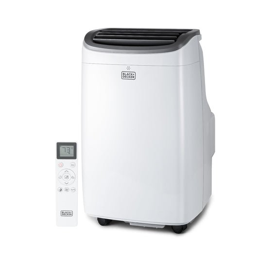 BLACK+DECKER 8.000 BTU Tragbare Klimaanlage mit Fernbedienung, weiß