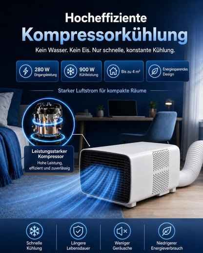 Tragbare Klimaanlage, 2700 BTU, 3-in-1, für Haus und Wohnwagen
